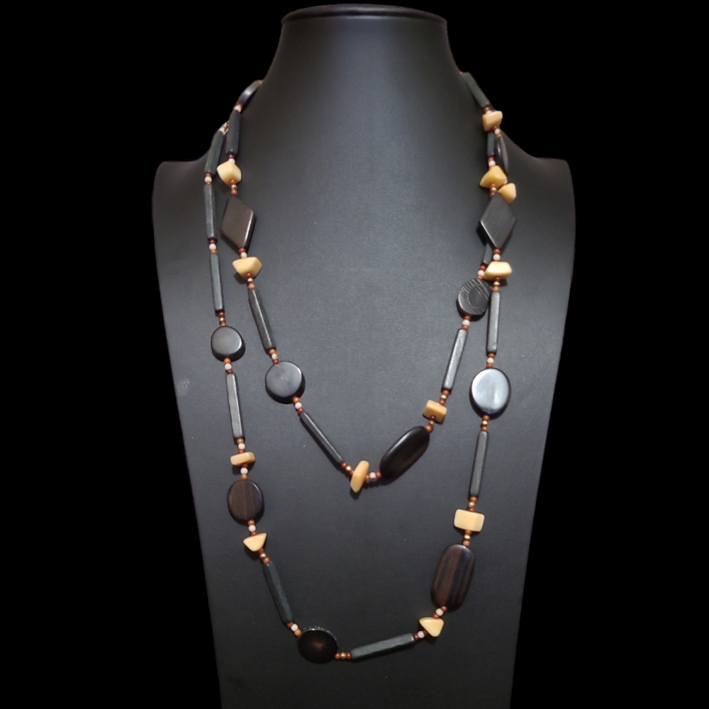50" Vintage Bogo Style Necklace Lot 8